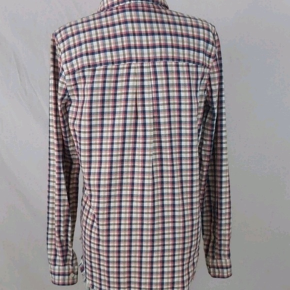Madewell Palma Plaid Frayed Hem Flannel Button Down - Picture 5 of 6